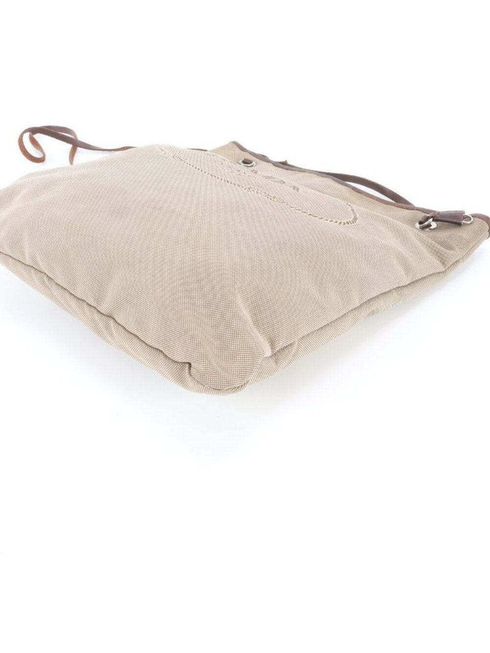 ★SOLD★ Prada Logo Jacquard Leather Shoulder Bag Crossbody Brown Color - Picture 5 of 8